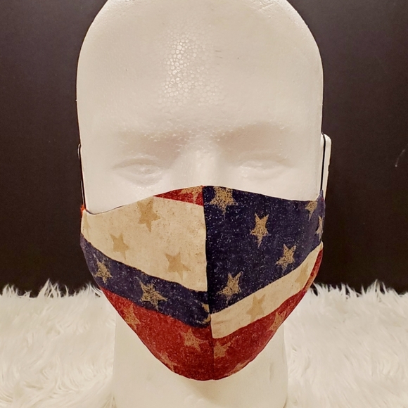 RESTOCKED  3 for $ 15 American glitter mask - Picture 2 of 3